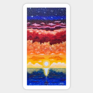 'Sunset As A Divine Gesture' Sticker